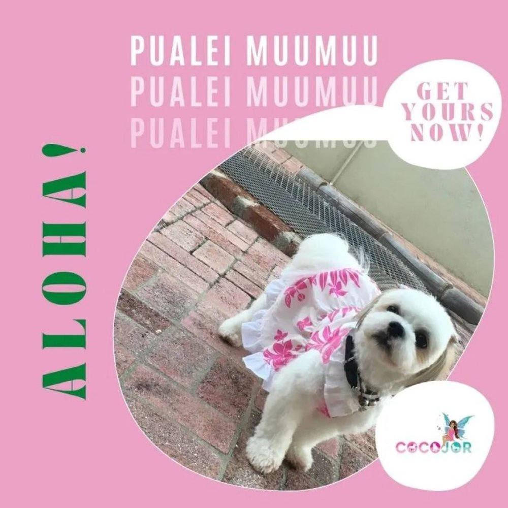 Pualei Muumuu Beautiful Hawaiian Dog Dress